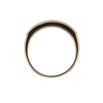 9ct Gold & Diamond Band Ring