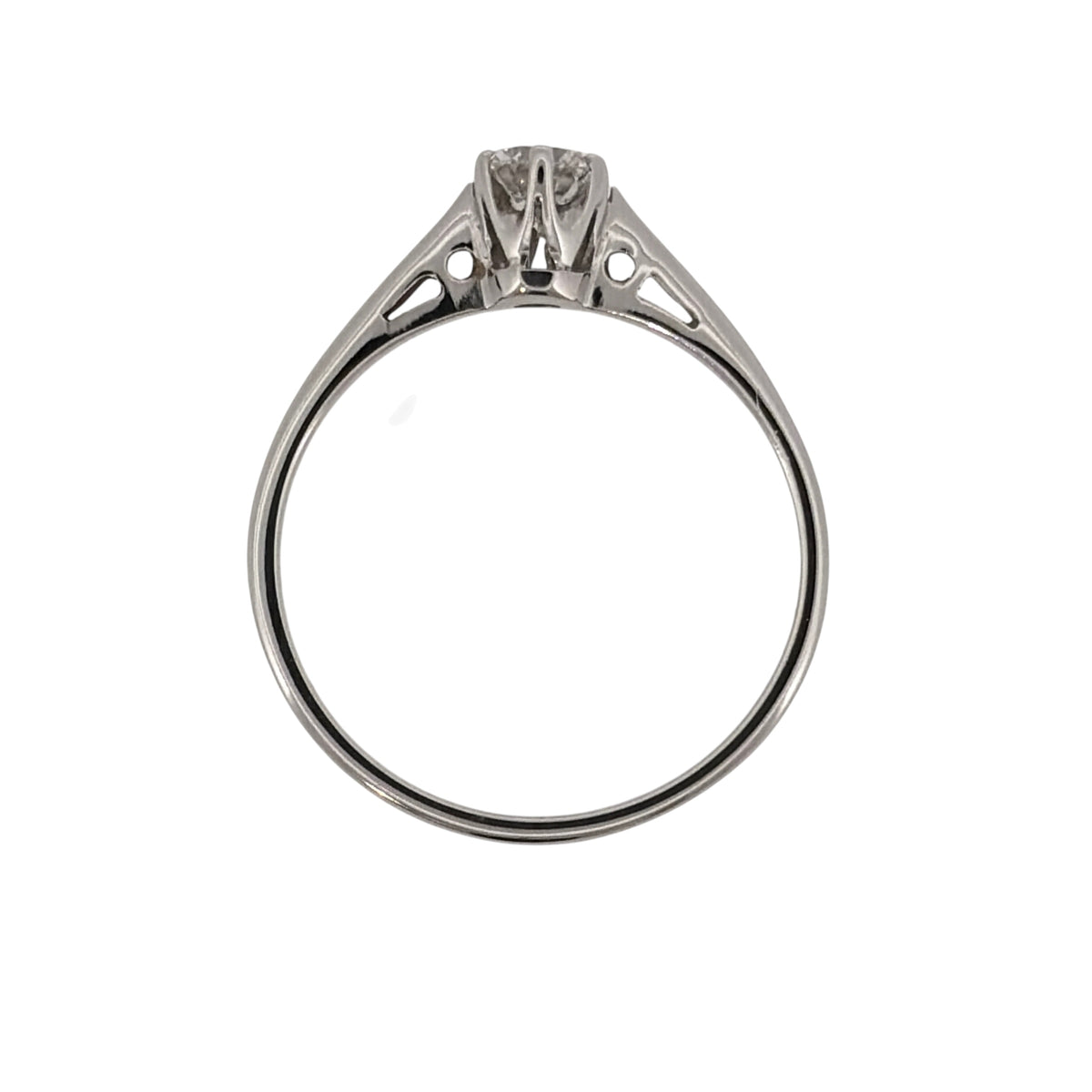 18ct White Gold & Diamond Solitaire Ring