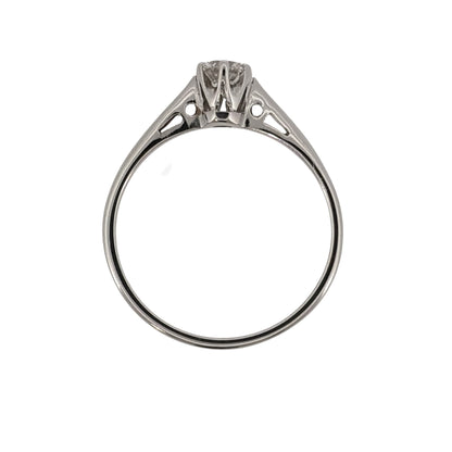 18ct White Gold & Diamond Solitaire Ring