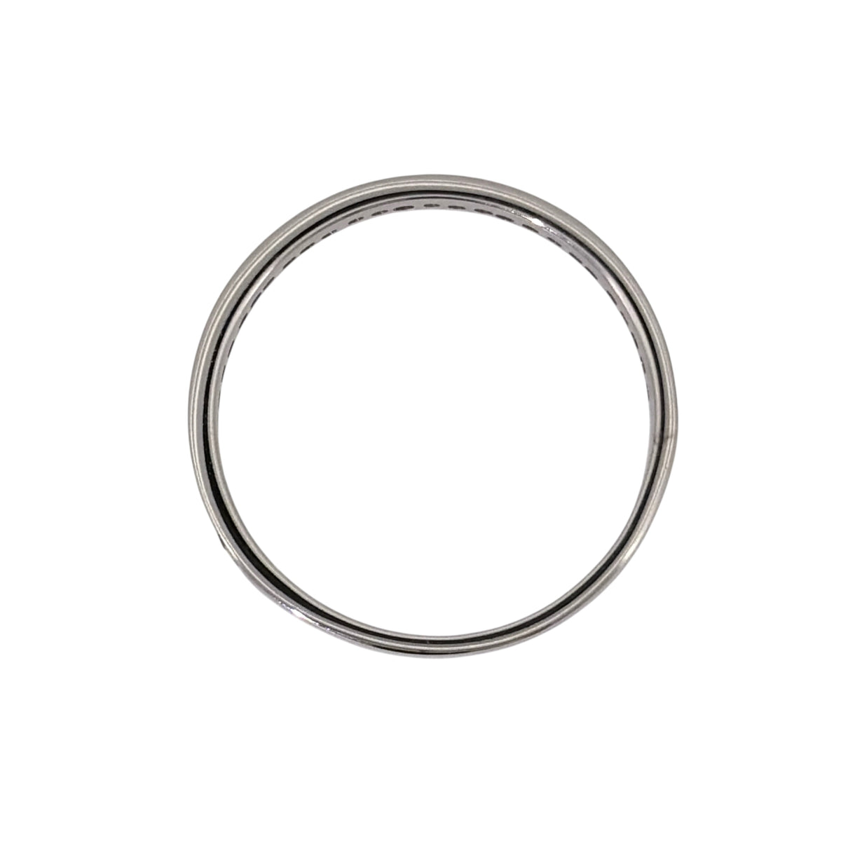 9ct White Gold & Diamond Band Ring