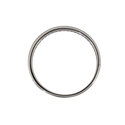 9ct White Gold & Diamond Band Ring
