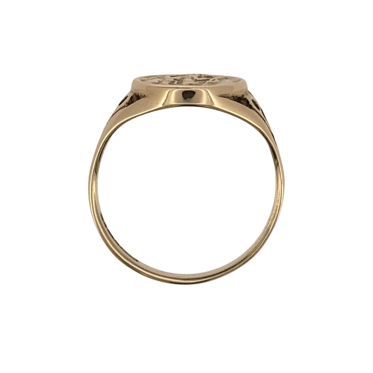 9ct Gold St Christopher Signet Ring