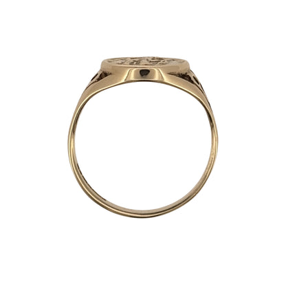 9ct Gold St Christopher Signet Ring