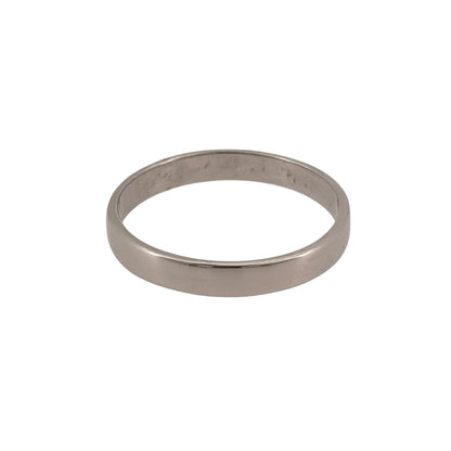 9ct White Gold 3mm Wedding Band Ring