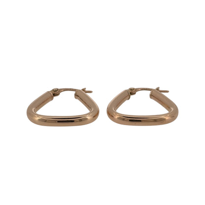 Add a distinctive geometric touch to your jewellery collection with these pre-owned 9ct yellow gold triangle creole earrings, featuring an angular take on the classic gold creole design.

Design: The earrings feature a triangular creole shape, creating a contemporary geometric profile while retaining the versatile appeal of traditional gold hoop earrings.
Material: Made from 9-carat yellow gold, the warm gold tone gives the earrings a classic finish that pairs easily with other yellow gold jewellery.