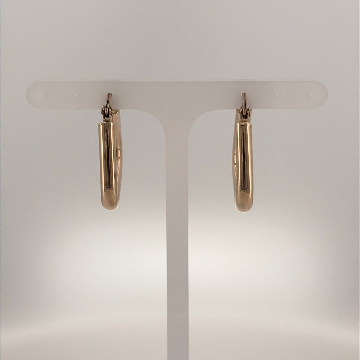 9ct Gold Triangle Creole Earrings