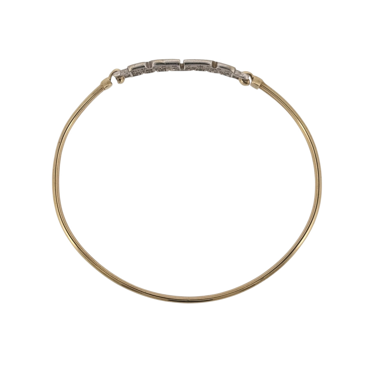 9ct Gold & Cubic Zirconia Mum Bangle