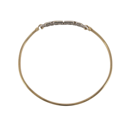 9ct Gold & Cubic Zirconia Mum Bangle