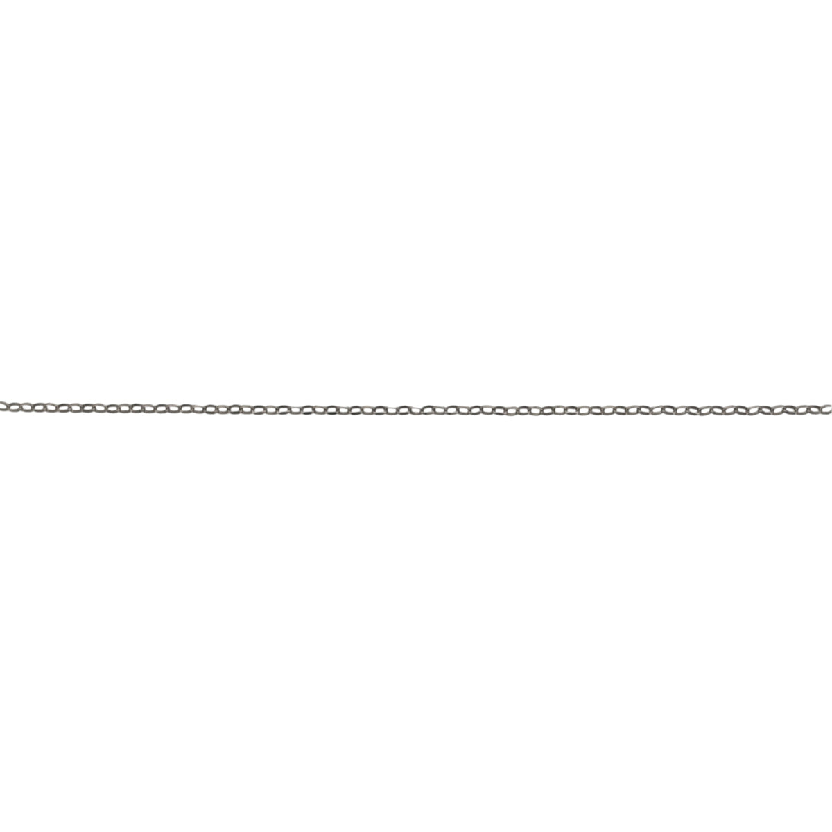 9ct White Gold 16" Belcher Chain