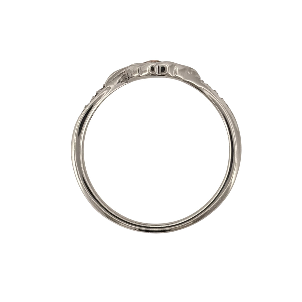 925 Silver & White Topaz Clogau Double Angel Wings Ring