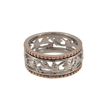 925 Silver Clogau Wide Tree of Life Band Ring