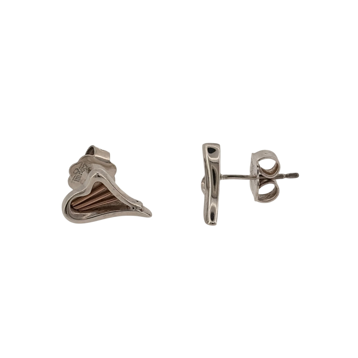 925 Silver Clogau Heartstring Stud Earrings