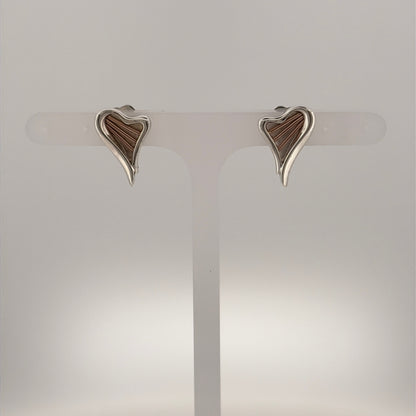 925 Silver Clogau Heartstring Stud Earrings