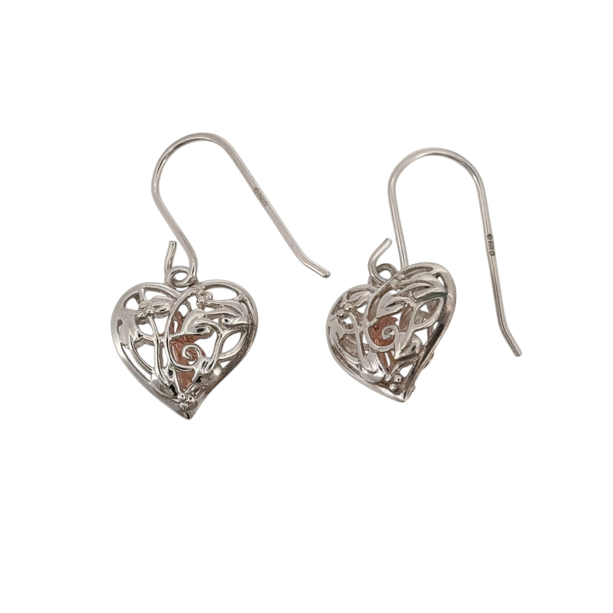 925 Silver Clogau Tree of Life Heart Fairy Drop Earrings