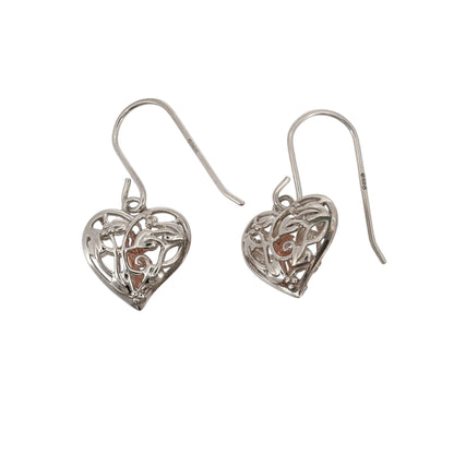 925 Silver Clogau Tree of Life Heart Fairy Drop Earrings
