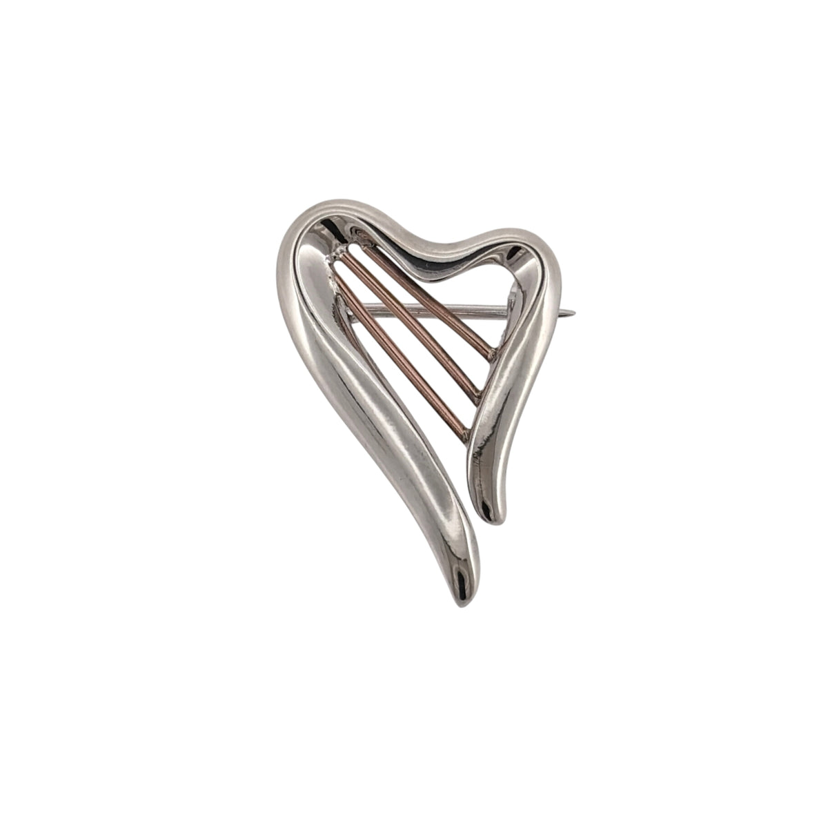 925 Silver Clogau Heartstrings Brooch