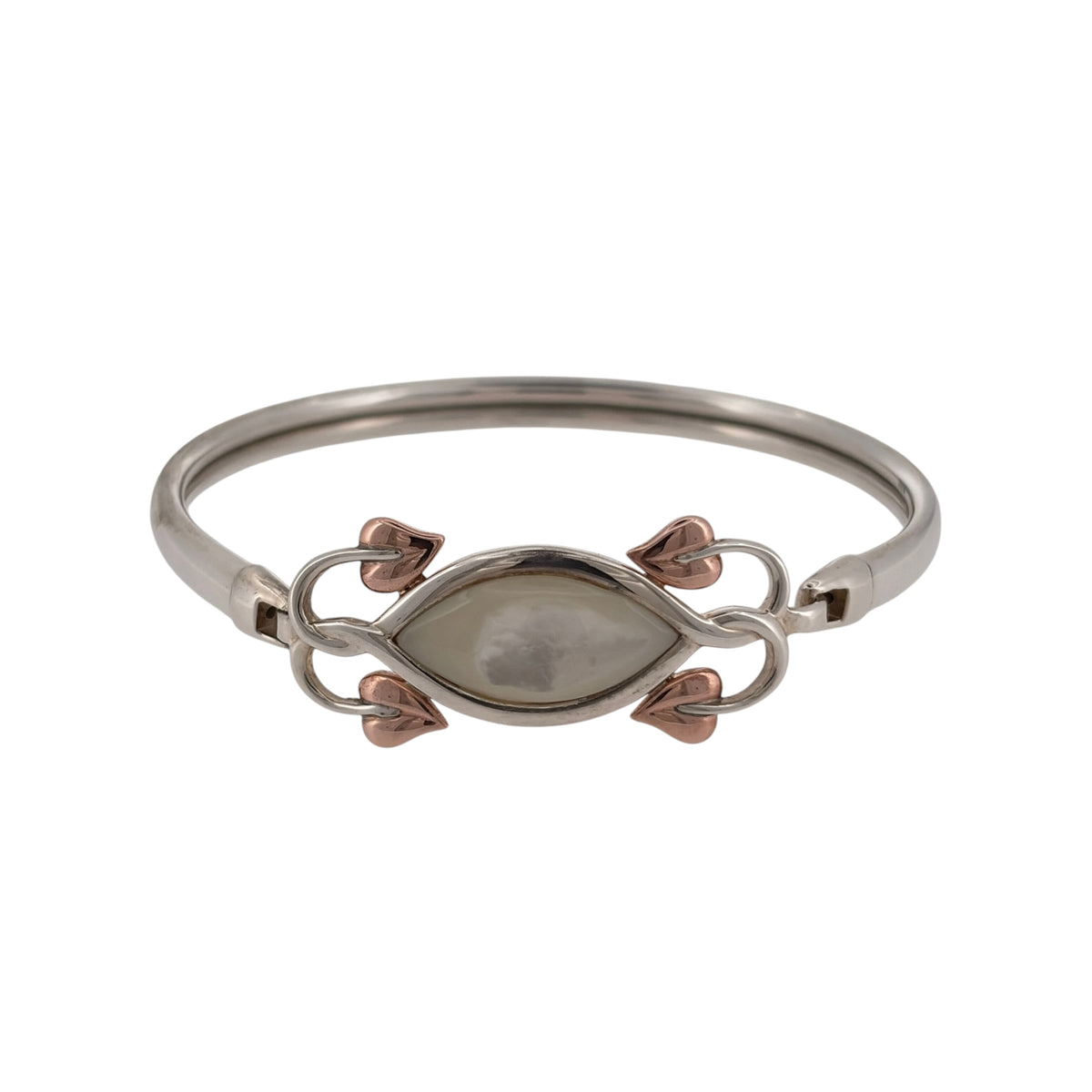 925 Silver & Mother of Pearl Clogau Tree of Life Bangle