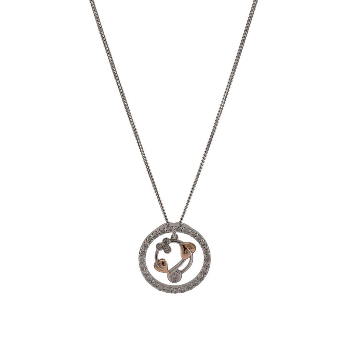 925 Silver & White Topaz Clogau Tree of Life 18" Necklace