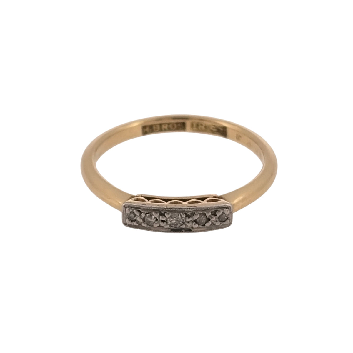 18ct Gold & Diamond Band Ring