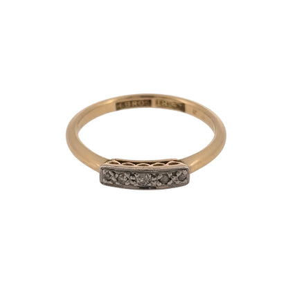 18ct Gold & Diamond Band Ring