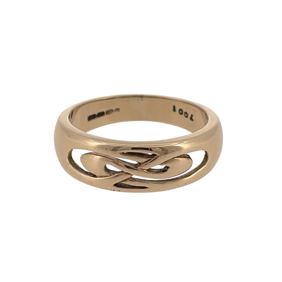 9ct Gold Open Weave Band Ring