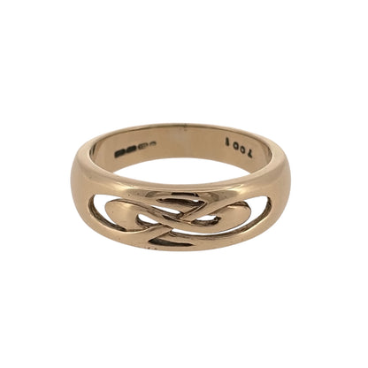 9ct Gold Open Weave Band Ring