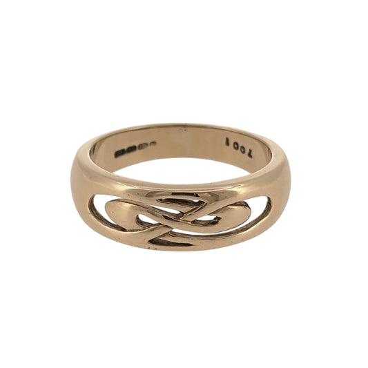 9ct Gold Open Weave Band Ring
