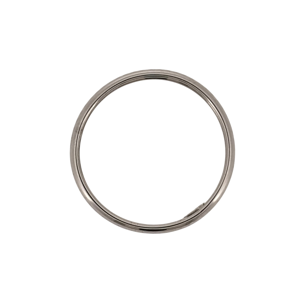 9ct White Gold Textured Band Ring