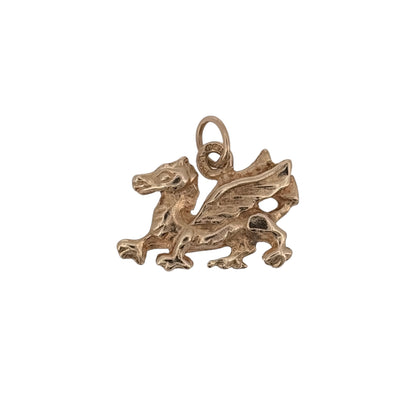 Celebrate Welsh heritage with this pre-owned 9ct yellow gold Welsh Dragon pendant, featuring the iconic national symbol of Wales in a detailed gold design.

Design: The pendant features a traditional Welsh Dragon motif, creating a distinctive piece inspired by Welsh heritage and symbolism.
Material: Made from 9-carat yellow gold, the warm gold tone highlights the detailing of the dragon design.