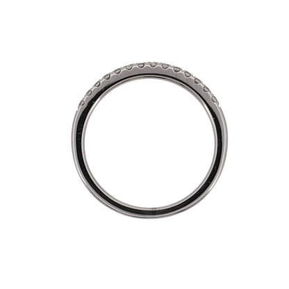 18ct White Gold & Diamond Band Ring