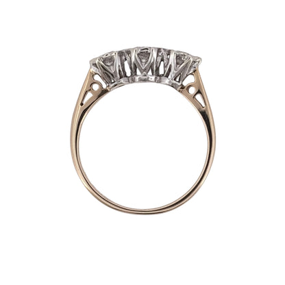 9ct Gold & Diamond Trilogy Ring