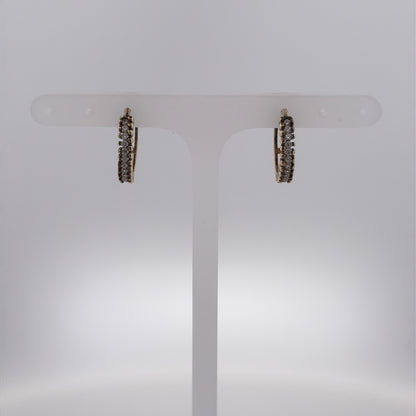9ct Gold & Diamond Huggie Earrings