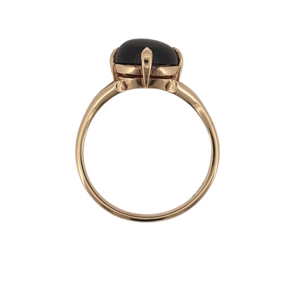 9ct Gold & Red Stone Ring