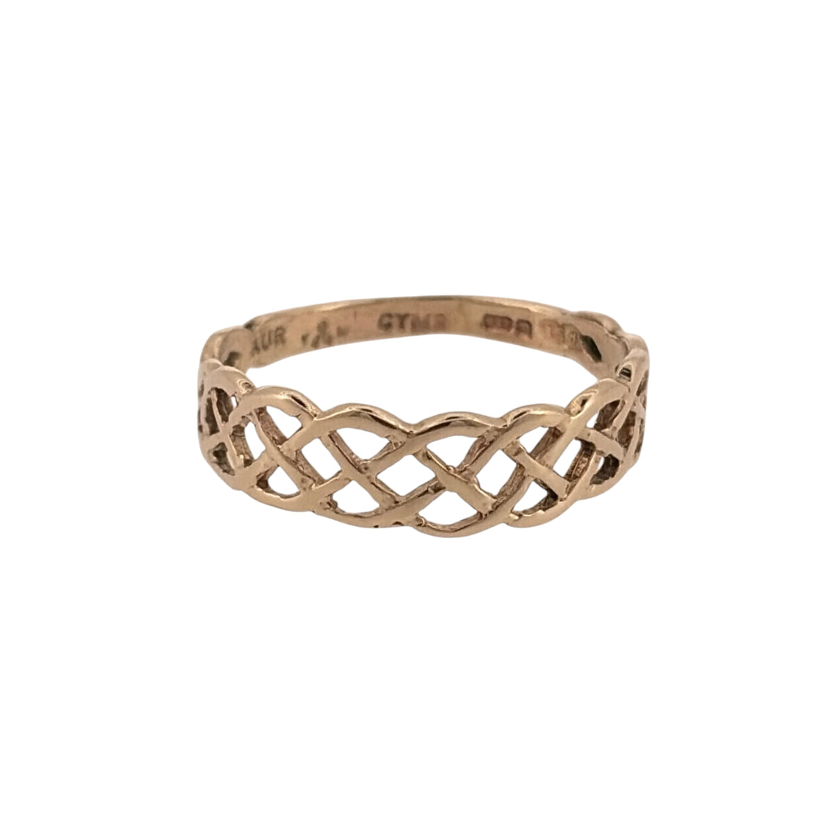 9ct Gold Open Celtic Weave Band Ring