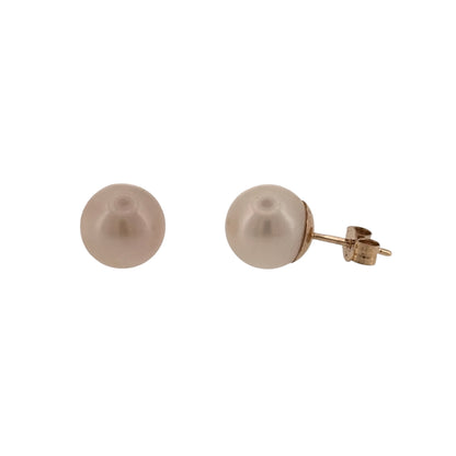 9ct Gold & Pearl Stud Earrings