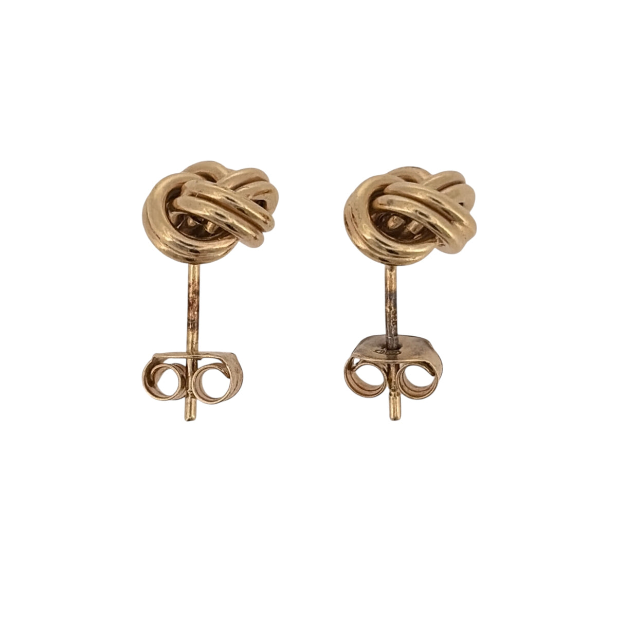9ct Gold 9mm Knot Stud Earrings