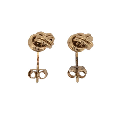 9ct Gold 9mm Knot Stud Earrings