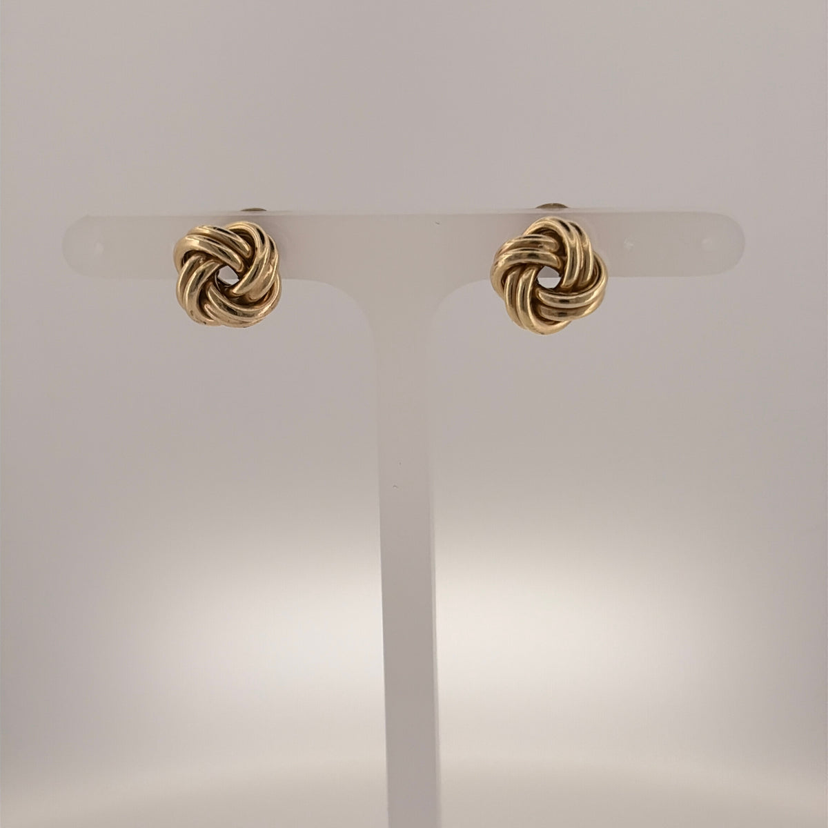 9ct Gold 9mm Knot Stud Earrings