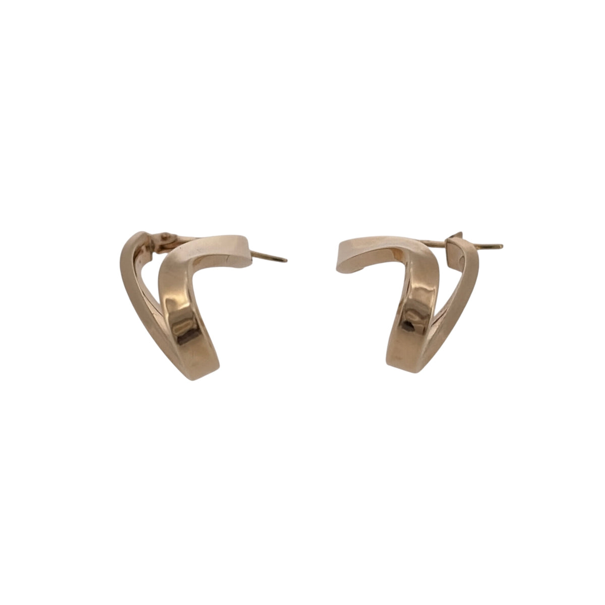 Add distinctive gold detail to your jewellery collection with these pre-owned 9ct yellow gold twisted infinity creole earrings, featuring an elegant flowing design.

Design: The earrings feature a twisted infinity-inspired creole shape, with flowing gold sections creating an eye-catching alternative to a traditional hoop design.
Material: Made from 9-carat yellow gold, the warm gold tone highlights the twisted detailing and gives the earrings a timeless finish.