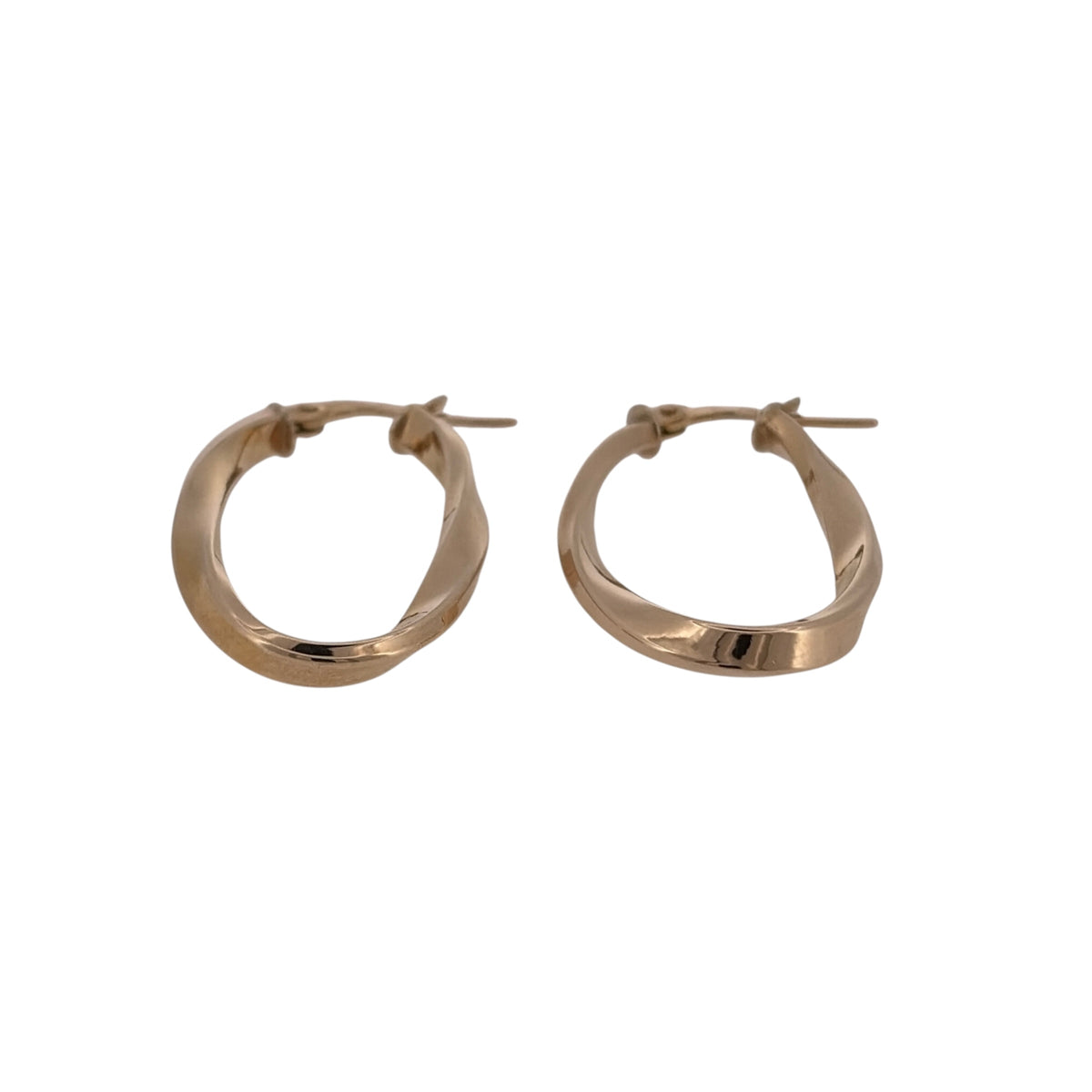 Add classic gold detail to your jewellery collection with these pre-owned 9ct yellow gold twisted oval creole earrings, featuring an elongated shape with decorative twisted detailing.

Design: The earrings feature an oval creole design with a twisted finish, adding texture and interest to the classic gold hoop style.
Material: Made from 9-carat yellow gold, the warm gold tone highlights the twisted detailing and gives the earrings a timeless finish.