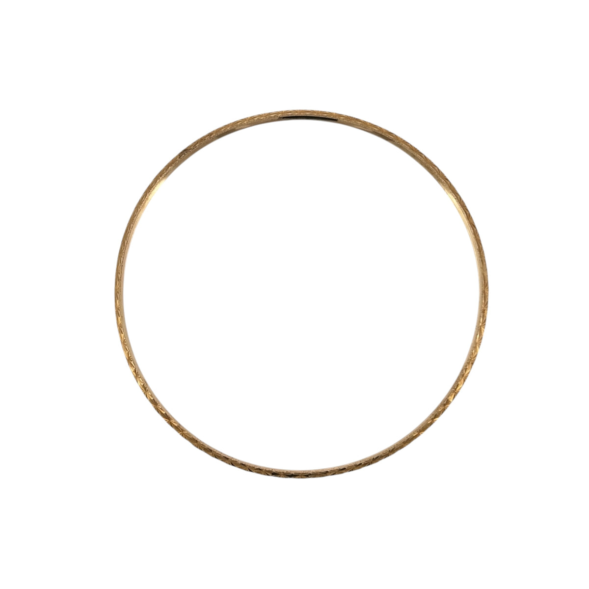 9ct Gold Patterned Textured Bangle