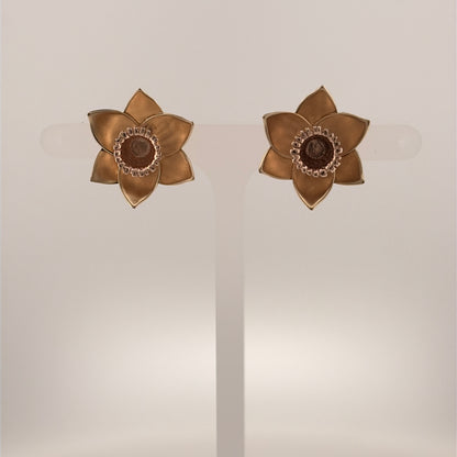 9ct Gold Clogau Daffodil Stud Earrings