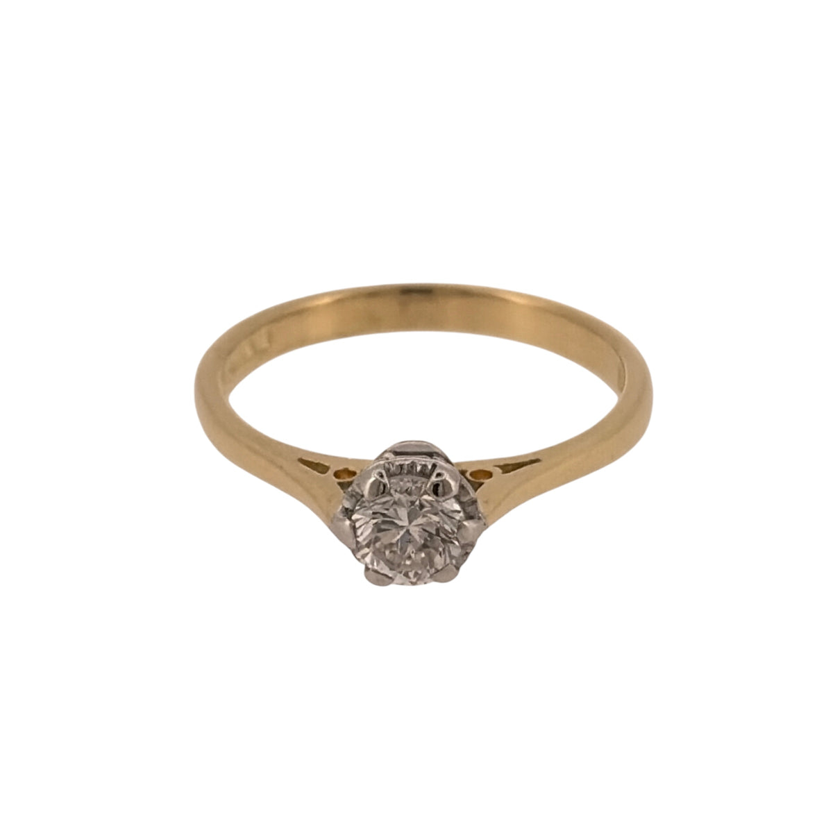 18ct Gold & Diamond Solitaire Ring