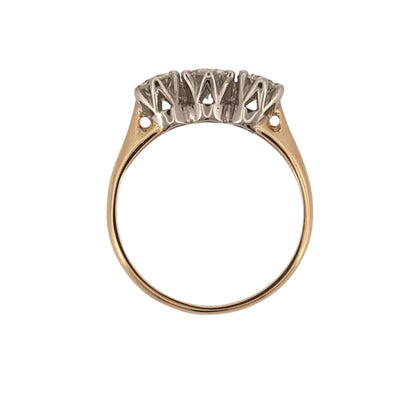 14ct Gold & Diamond Trilogy Ring