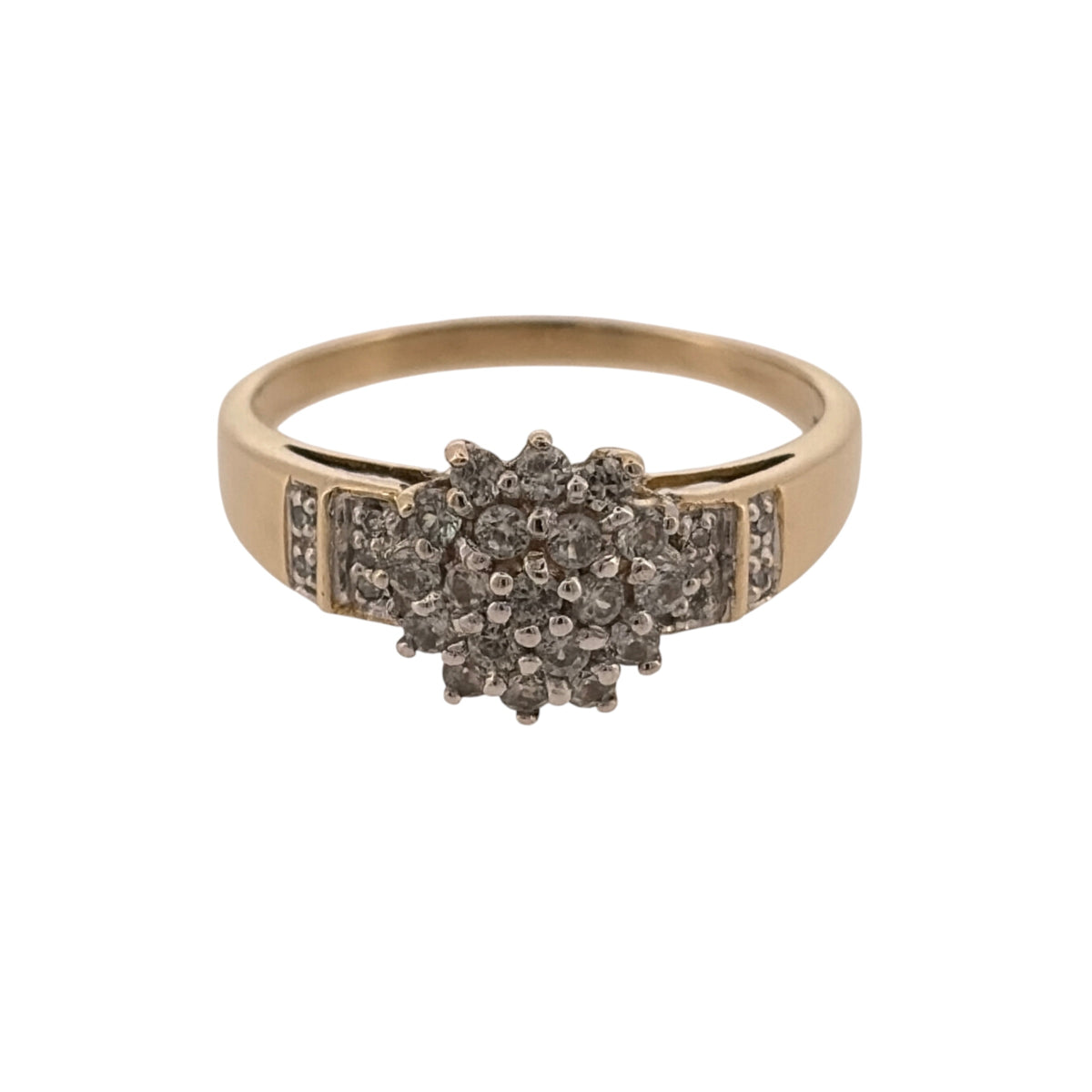 9ct Gold & Diamond Cluster Ring