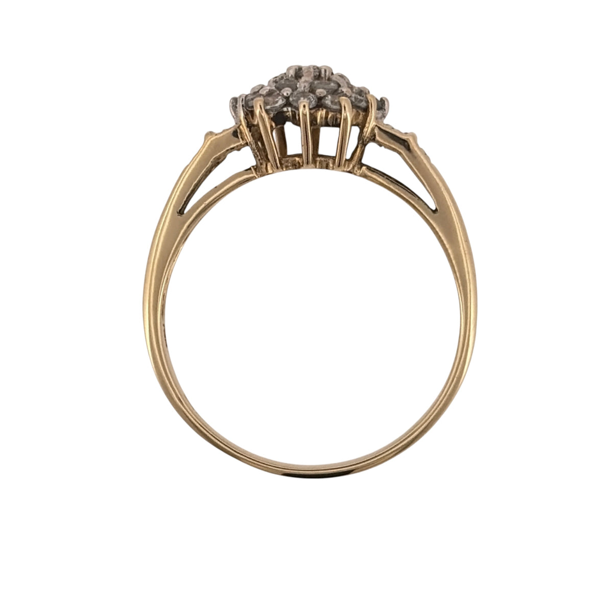 9ct Gold & Diamond Cluster Ring