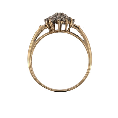 9ct Gold & Diamond Cluster Ring