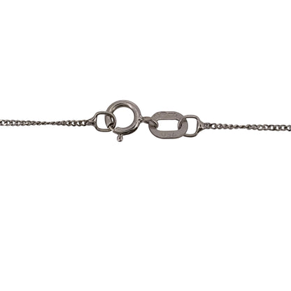 18ct White Gold & Diamond Solitaire 18" Necklace
