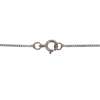 9ct White Gold & Diamond Solitaire 18" Necklace