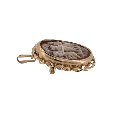 9ct Gold & Cameo Brooch